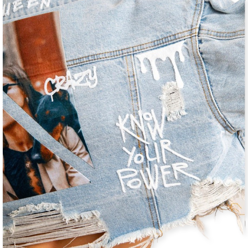 Know Your Power Cropped Jacket